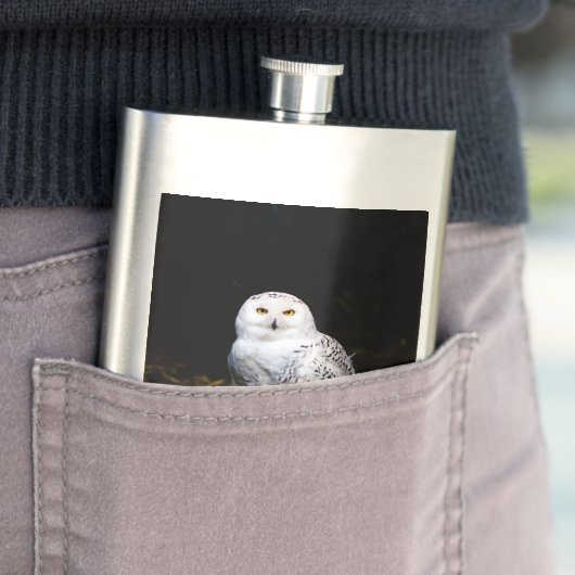 Schneeeule Flachmann (Beispiel)