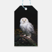 Schneeeule Geschenkanhänger (Rückseite)