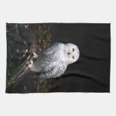 Schneeeule Geschirrtuch (Horizontal)