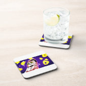 Schneeeule Getränkeuntersetzer (Rechte Seite)