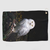 Schneeeule Golfhandtuch (Horizontal)