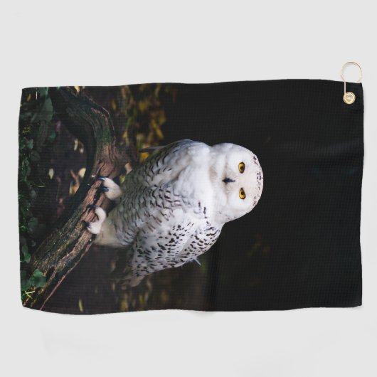 Schneeeule Golfhandtuch (Horizontal)