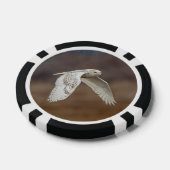 Schneeeule im Flug Pokerchips (Einzeln)