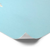 Schneeeule im Flug Poster (Ecke)