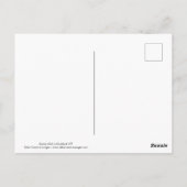 Schneeeule im Flug Postkarte (Rückseite)