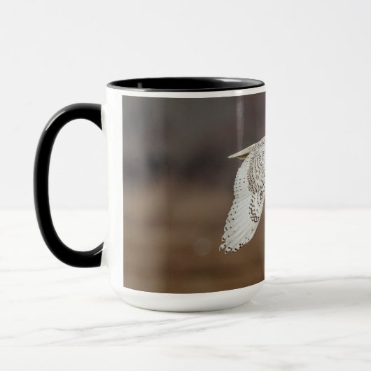 Schneeeule im Flug Tasse (Links)