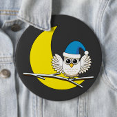 Schneeeule in der Winternacht des Neumonds Button (Beispiel)