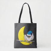 Schneeeule in der Winternacht des Neumonds Tasche (Vorderseite)