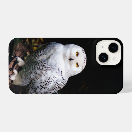 Schneeeule iPhone Hülle (Rückseite (Horizontal))
