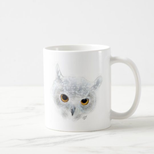 Schneeeule Kaffeetasse