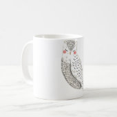 Schneeeule Kaffeetasse (Vorderseite Links)