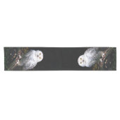 Schneeeule Kurzer Tischläufer (Horizontal)