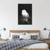 Schneeeule Leinwanddruck (Insitu (Schlafzimmer))