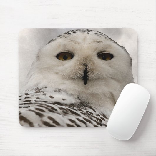 Schneeeule Mousepad (Mit Mouse)