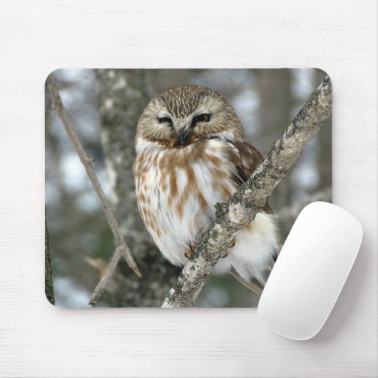 Schneeeule Mousepad (Mit Mouse)
