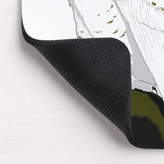 Schneeeule Mousepad (Ecke)
