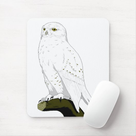 Schneeeule Mousepad (Mit Mouse)