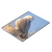 Schneeeule - Notebook Notizblock (Linke Seite)