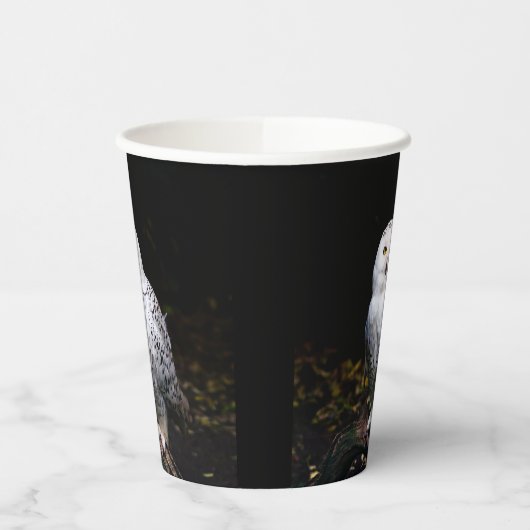 Schneeeule Pappbecher (Links)