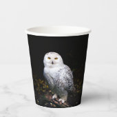 Schneeeule Pappbecher (Vorderseite)