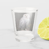 Schneeeule Schnapsglas (Rückseite)
