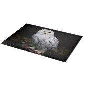 Schneeeule Schneidebrett (Ecke)