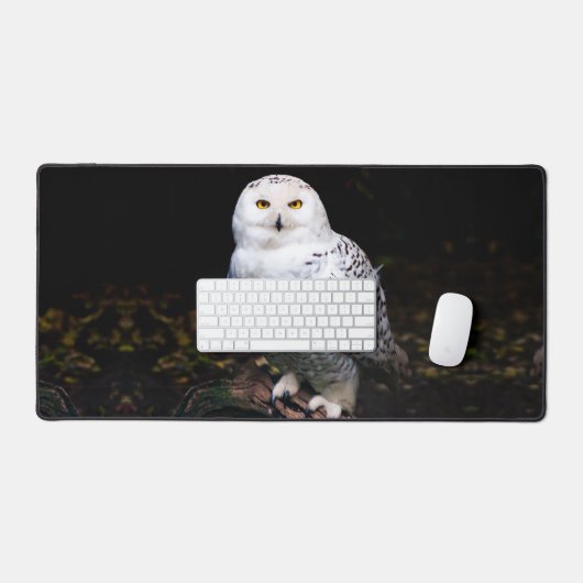 Schneeeule Schreibtischunterlage (Tastatur & Maus)