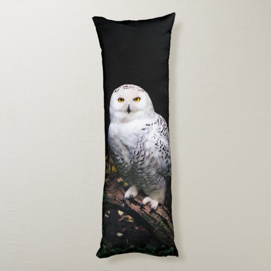 Schneeeule Seitenschläferkissen (Rückseite (Vertikal))
