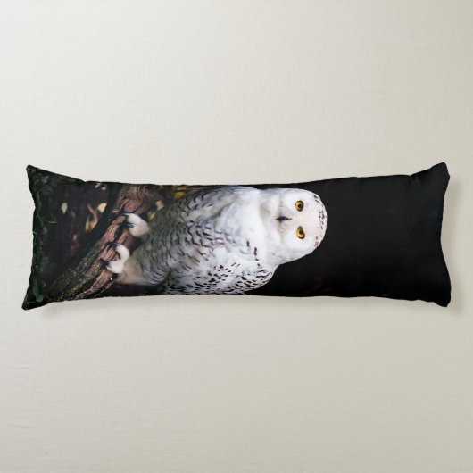 Schneeeule Seitenschläferkissen (Vorderseite)