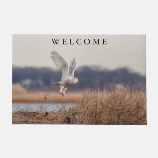 Schneeeule startet fußmatte (Vorderseite)