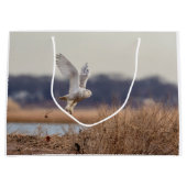 Schneeeule startet große geschenktüte (Vorderseite)