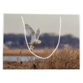 Schneeeule startet große geschenktüte (Rückseite)