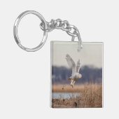 Schneeeule startet schlüsselanhänger (Vorderseite links)