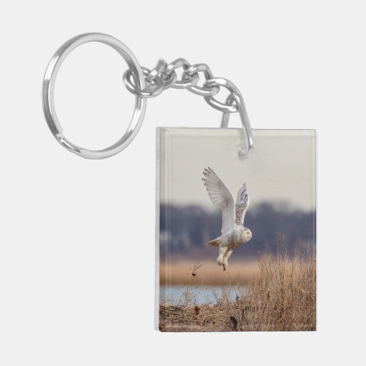 Schneeeule startet schlüsselanhänger (Vorderseite links)