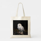 Schneeeule Tragetasche (Rückseite)