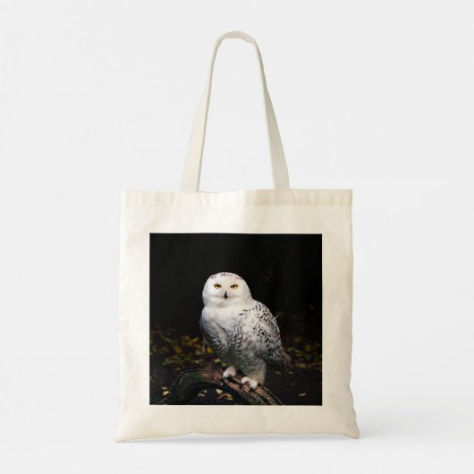Schneeeule Tragetasche (Rückseite)