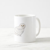 Schneeeule Vogelart Wildtierkunst Kaffeetasse (VorderseiteRechts)