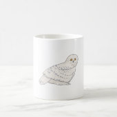 Schneeeule Vogelart Wildtierkunst Kaffeetasse (Mittel)