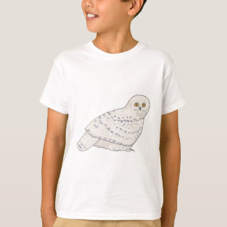 Schneeeule Vogelart Wildtierkunst T-Shirt