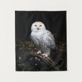 Schneeeule Wandteppich (Vorderseite)