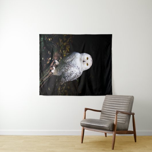 Schneeeule Wandteppich (Beispiel (Horizontal))
