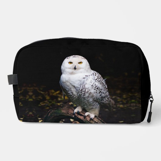 Schneeeule Waschbeutel (Vorderseite)