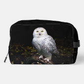 Schneeeule Waschbeutel (Rückseite)