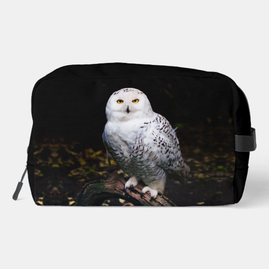 Schneeeule Waschbeutel (Rückseite)