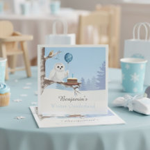Schneeeule Winter Onederland Geburtstag