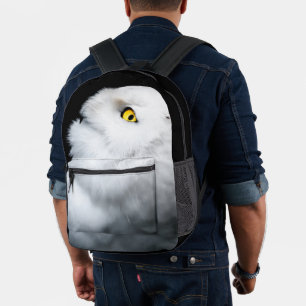 Schneeeule Winterweiß Bedruckter Rucksack