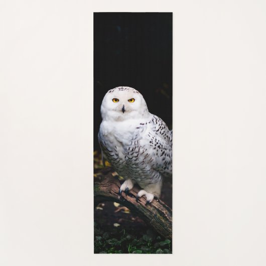 Schneeeule Yogamatte (Vorderseite)