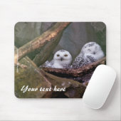Schneeeulen-Mauspad Mousepad (Mit Mouse)