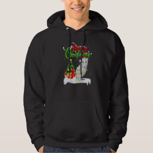 Schneeeulen-Vogel-Weihnachtsdekoration Schneeeule Hoodie