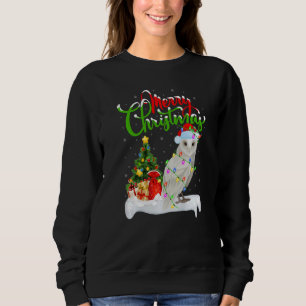 Schneeeulen-Vogel-Weihnachtsdekoration Schneeeule Sweatshirt